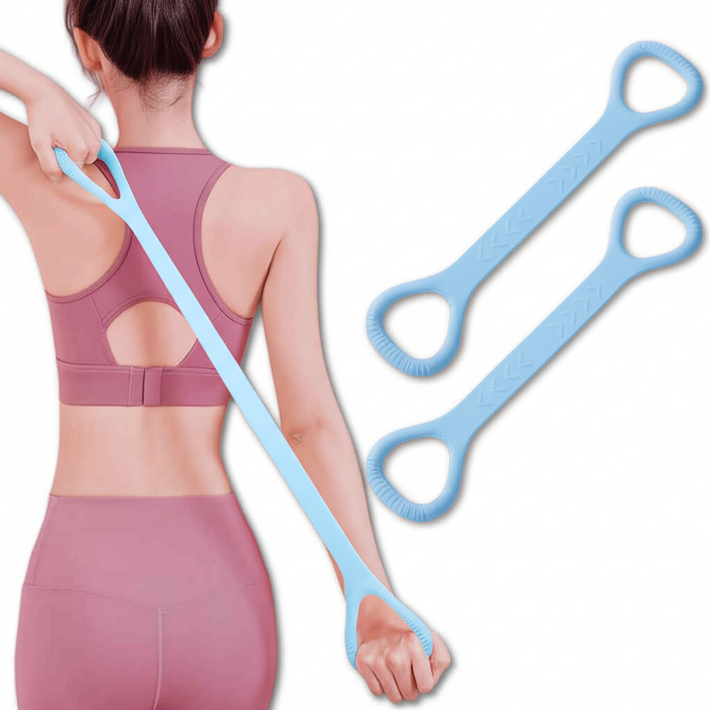 액티제노 요가밴드 필라테스 스트레칭 홈트, 블루, 2개