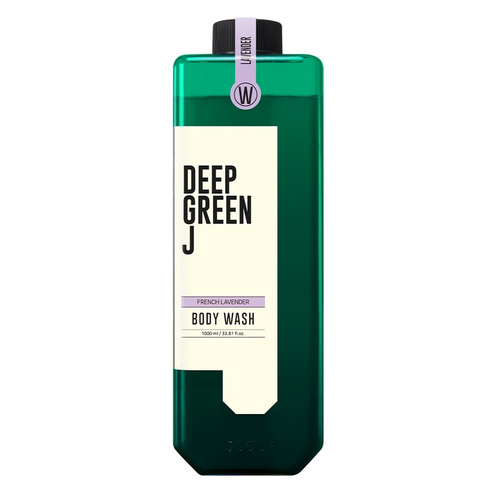 딥그린제이 아로마 비건 바디워시 라벤더향, 1L, 1개