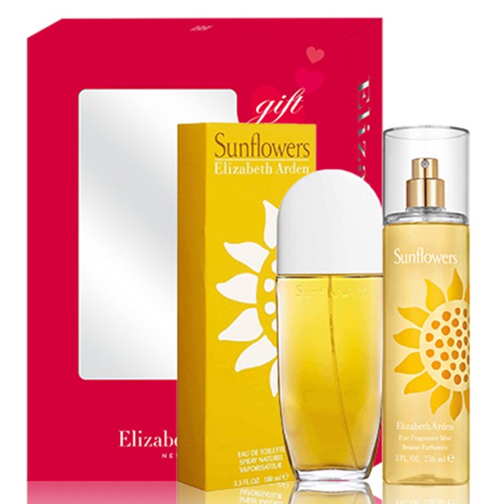 엘리자베스아덴 썬플라워 오 드 뚜왈렛 100ml  바디 미스트 236ml 세트