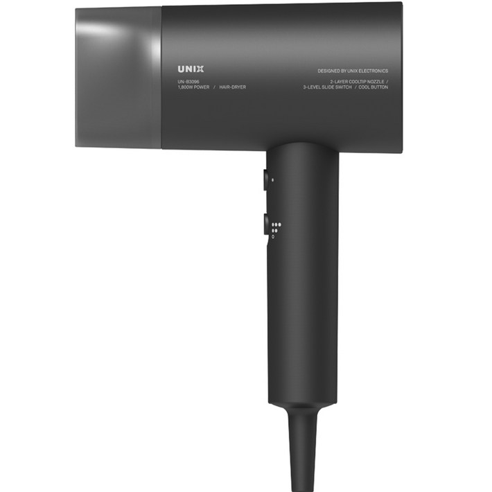 유닉스 헤어드라이기 1800W, 블랙, UNB3096