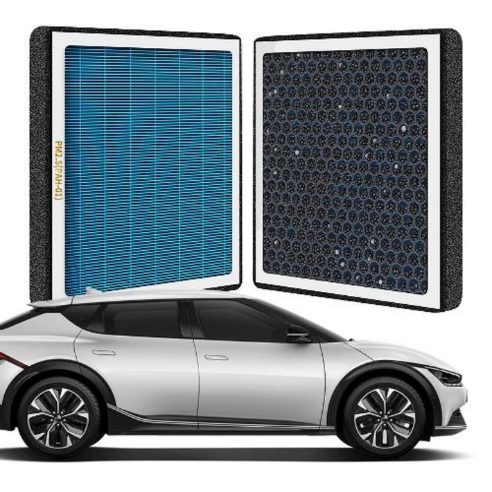 퓨어에어 EV6 헤파 활성탄 듀얼 에어컨필터호환, 1개, PRE02