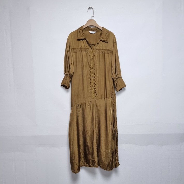 빈티지﻿ 오브제 브라운 롱 원피스 XS
