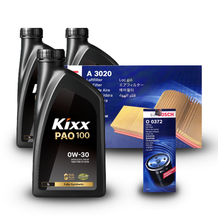 K8 GL3 3.5 LPG 엔진오일세트 킥스 파오100 0W30 PAO100 구 파오1