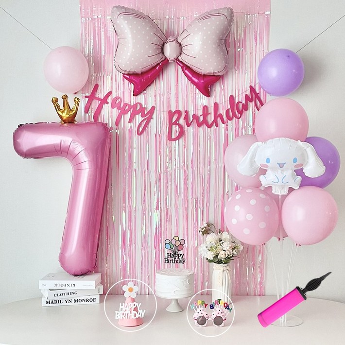 연지마켓 시나모롤 산리오 생일풍선 파티세트