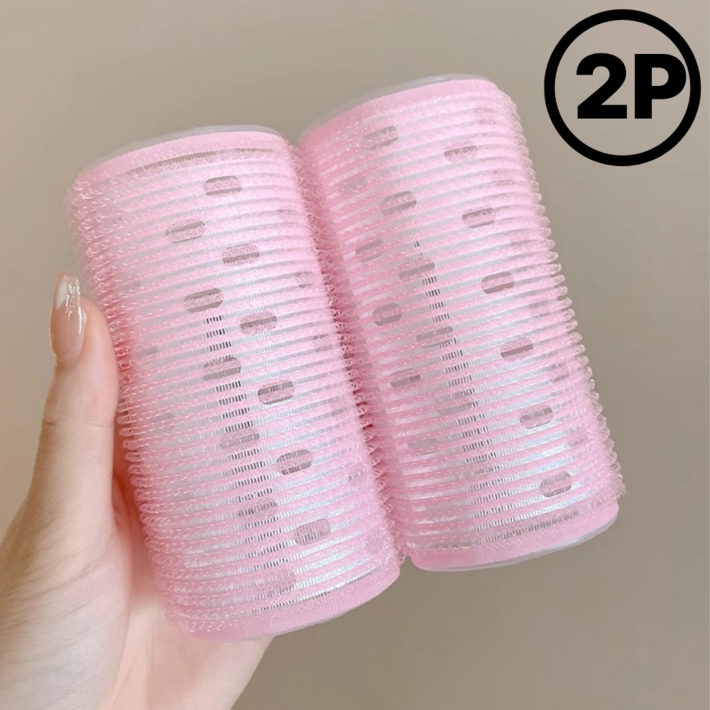 대왕 앞머리 헤어롤 구르프 대형  벨크로 알루미늄판 열전도 100 X 50 mm