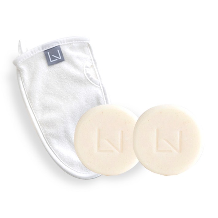 퓨어레비 클리어솝 2개 글러브타올 1개 때비누 때타올 세트