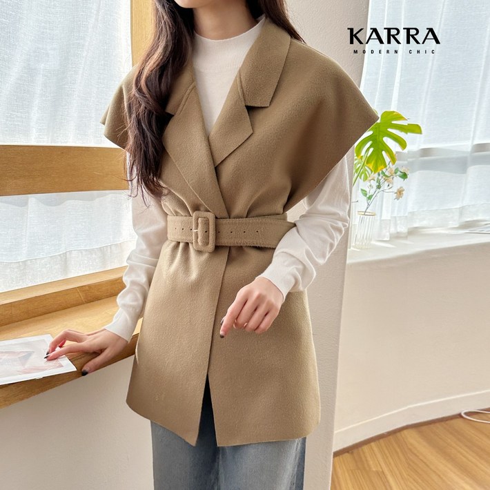 KARRA 리스트숄더베스트자켓벨트SETA3F0727