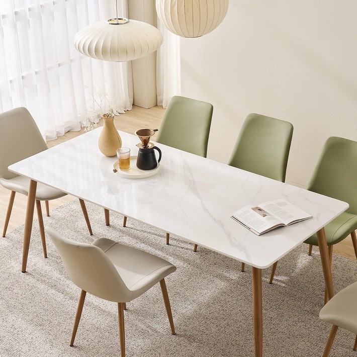 타볼라 노르딕 통세라믹 6인용 식탁 테이블 1800의자 미포함