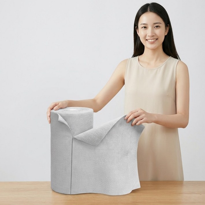 극세사 빨아쓰는 다용도 주방 롤타올 롤행주 30cm 20매