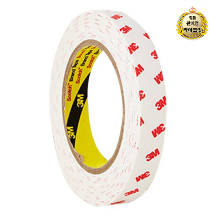 라이크잇 3M 스카치 다용도 폼 양면 테이프 18mm x 5m, 흰색, 2개