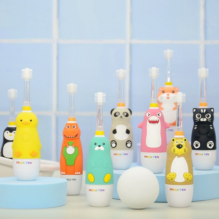 메가텐 키즈소닉 음파전동칫솔 펭귄
