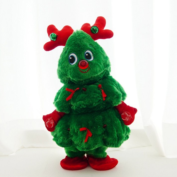 토이토 2세대 크리스마스 춤추는 트리 인형 찐트리 움직이는 댄싱트리, 40cm, 03루돌프 찐트리, 1개