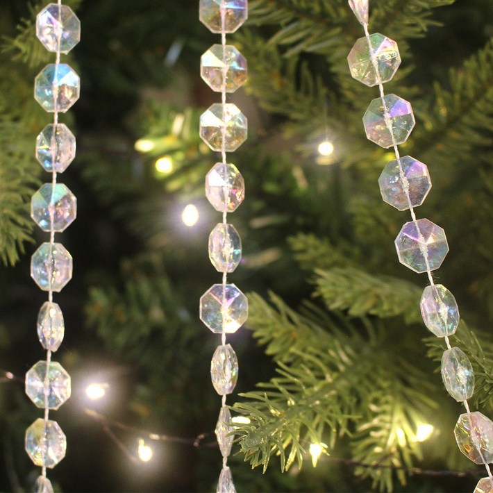 왓위셀 오로라 자개 트리체인 트리줄 2.7m, 1개, 오로라컬러