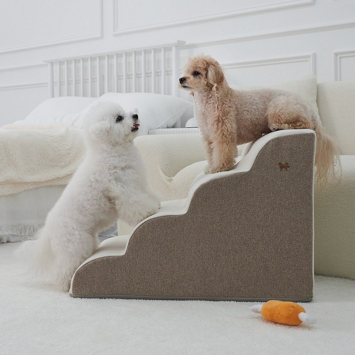 슈퍼펫 강아지계단 논슬립 미끄럼방지 4단 커브 스텝