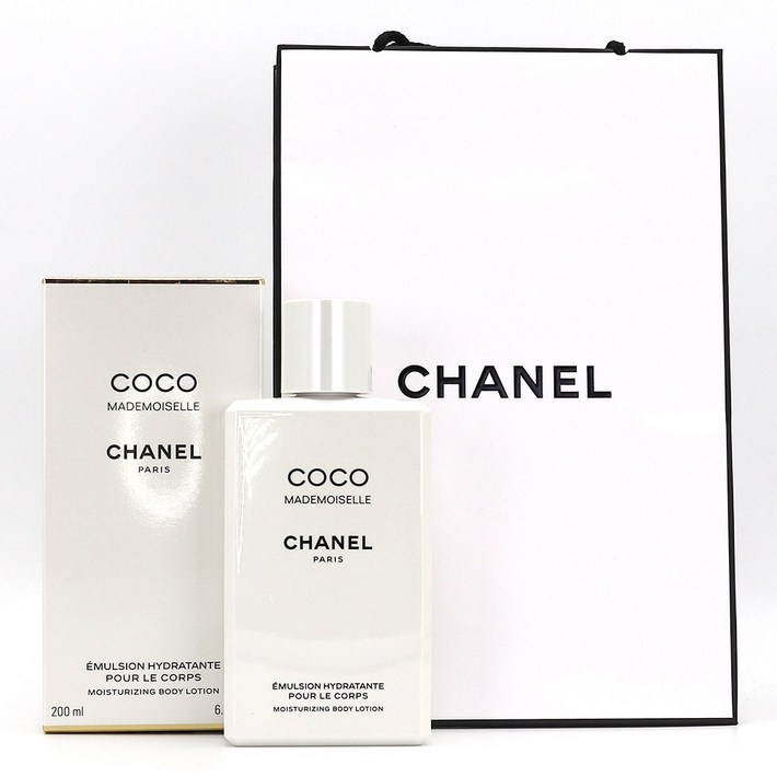 정식 한글라벨 백화점제품 샤넬 코코 마드모아젤 바디로션, 쇼핑백 동봉