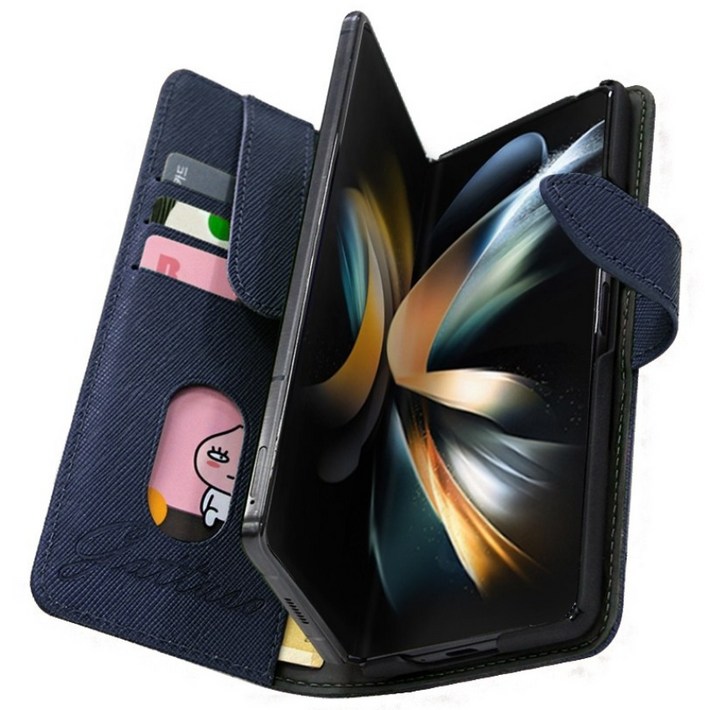 갤럭시Z폴드4 페르필스 지페수납 카드수납 다이어리형 지갑형 휴대폰 케이스 F936