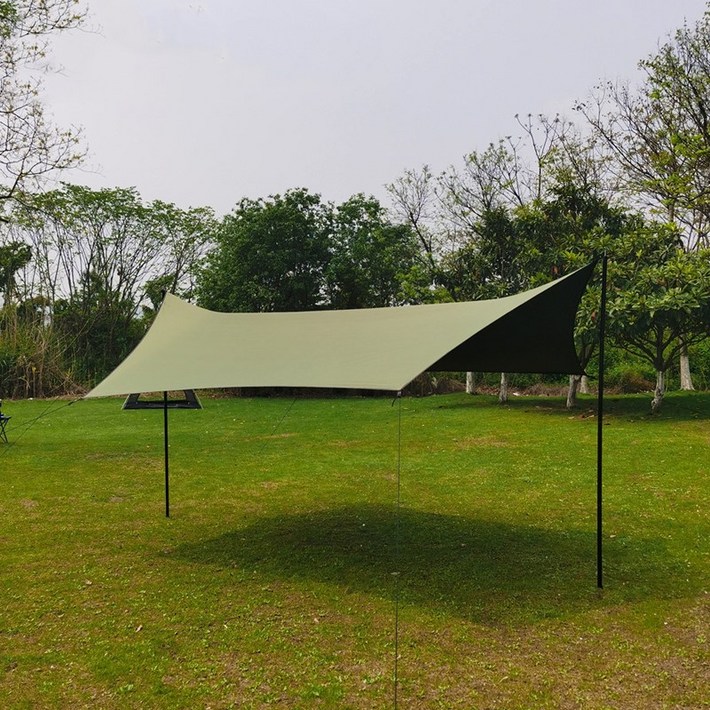 KOOLMAN쿨맨 헥사 플라이 타프 M 블랙코팅, 헥사타프 M 3x4M  올리브 그린