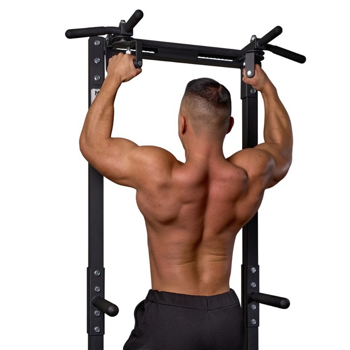 머슬피크 프리앵글 치닝디핑 가정용 턱걸이 철봉 홈트기구