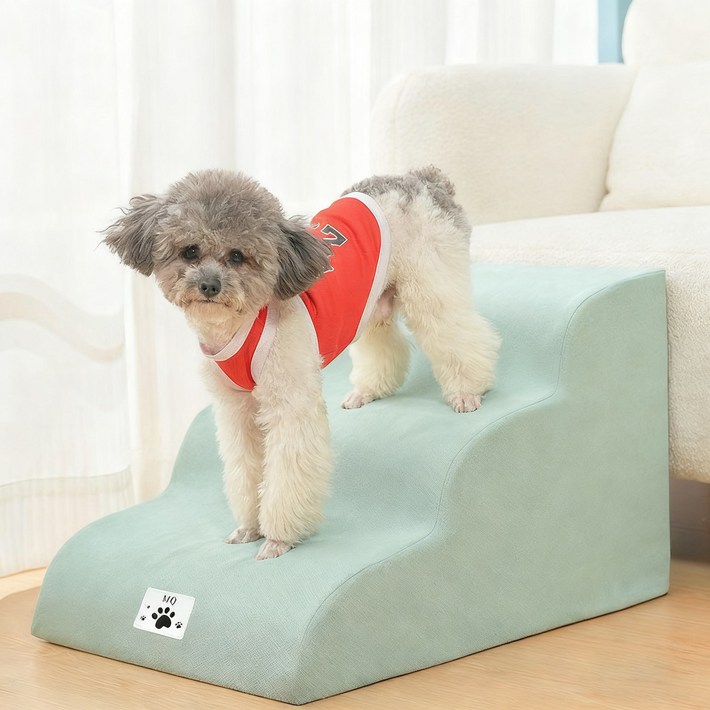 호밍사이 강아지계단 3단 논슬립 슬개골보호 미끄럼방지 커브 스텝