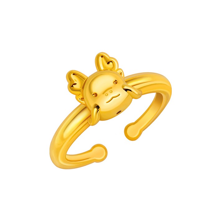 골드팡 순금 해피용용이 통통 돌반지 당일도착 복선물패키지 증정  아기 조카 십이간지 동물띠모음 캐릭터추천 용띠반지 돌잔치 선물