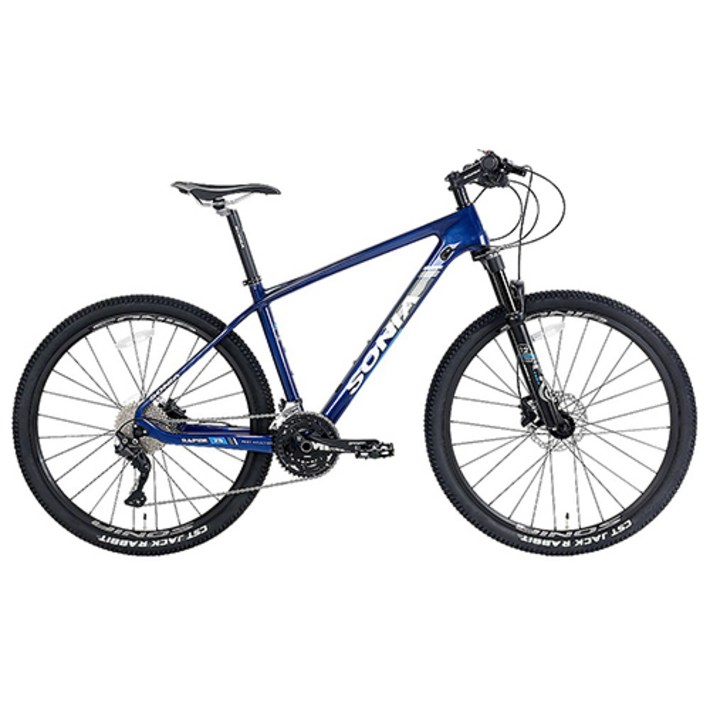 소니아 라피드79 MTB 자전거 카본 시마노데오레 30단 완조립, 1개, 15.5인치블루, 170cm