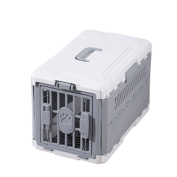 쬬린 접이식 반려동물 이동장, 그레이, 1개