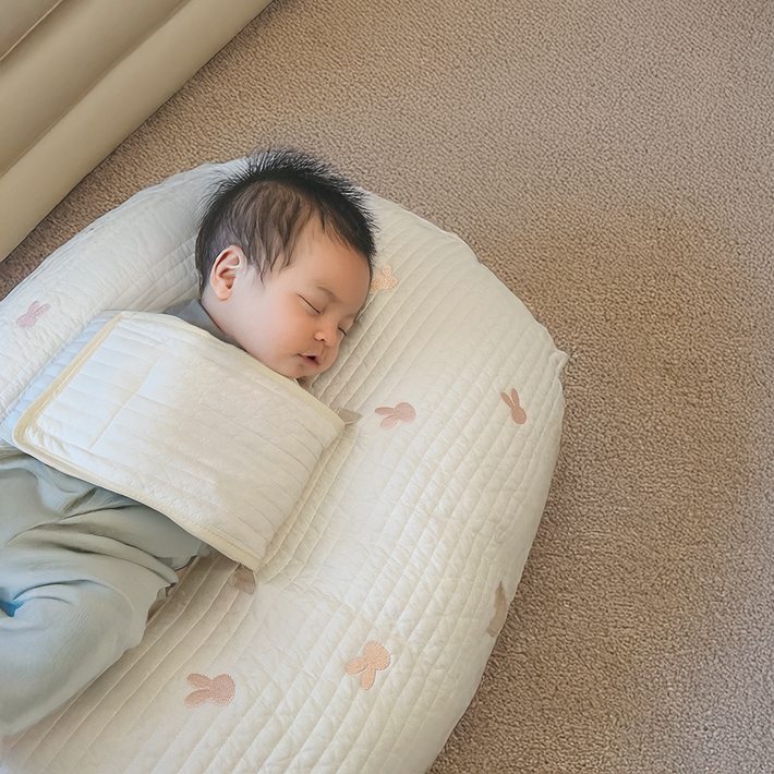 남달라순면 역류방지쿠션 메쉬소재,모로반사패드포함,양면사용, 꿀벌커버속통모로반사패드 세트