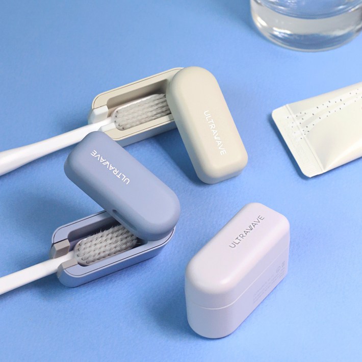 울트라웨이브 휴대용 IPX7방수등급 칫솔살균기 스윙 Swing, 그린그레이