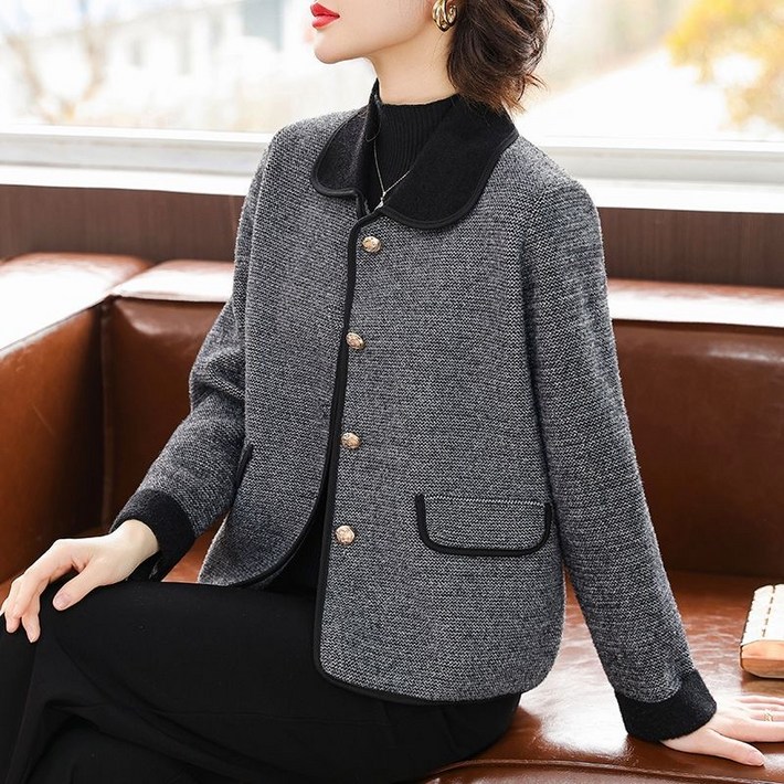 루스리더 여성 고급 출근룩 베이직 루즈핏 재킷 E1409