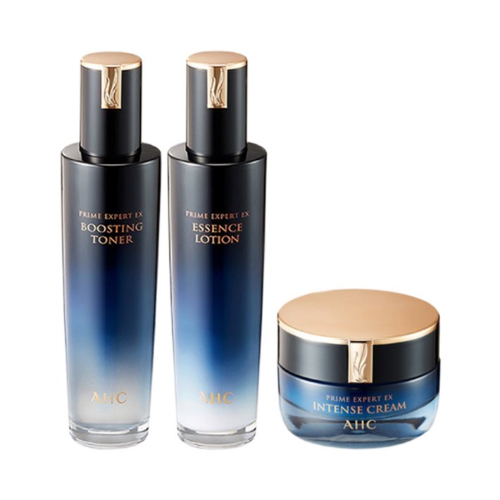 AHC 프라임엑스퍼트 EX 기초 3종 세트 스킨로션크림 I 데일리토탈케어 촉촉증정 수분공급부스팅 부모님선물 스타존케어