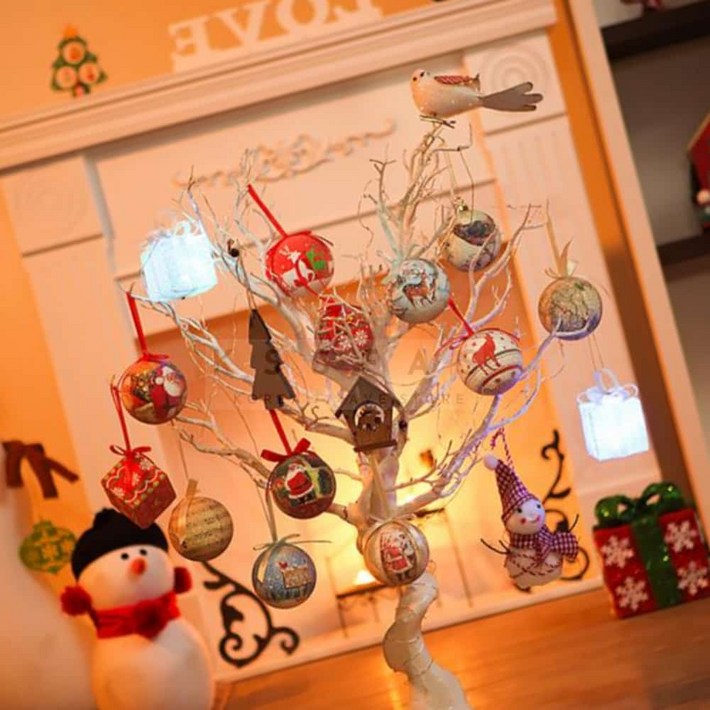 홈앤스토어 화이트 이미지볼 풀세트트리 초대형트리