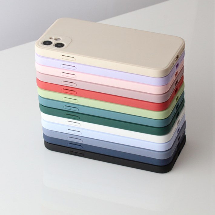 전기종 파스텔 풀커버 젤리 무지 아이폰케이스 폰케이스 기본