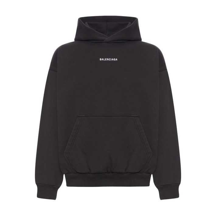 발렌시아가 로고 프린트 후디