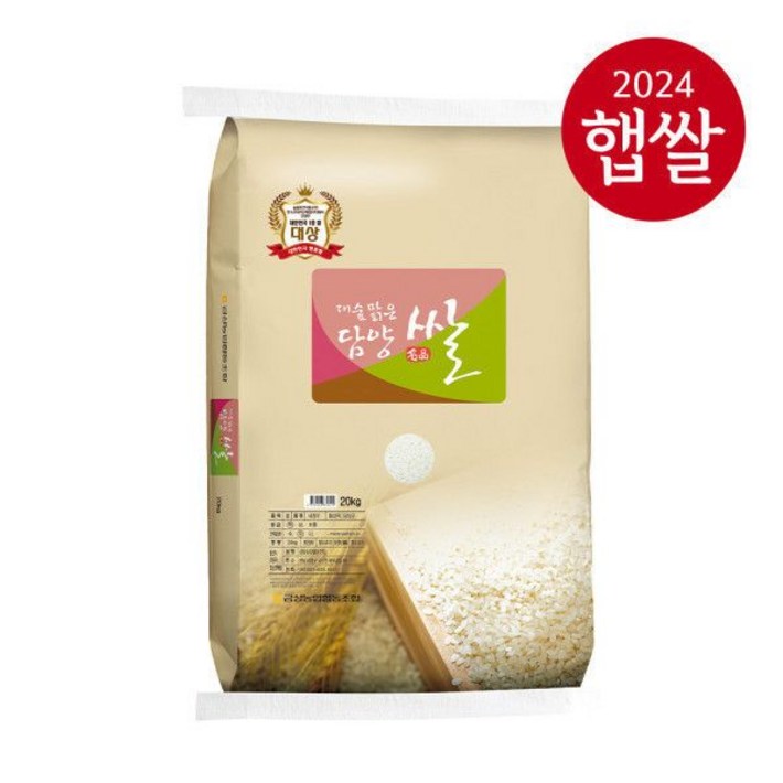 (신선집중) 담양농협 대숲맑은 담양쌀 20kg 24년산/새청무/특