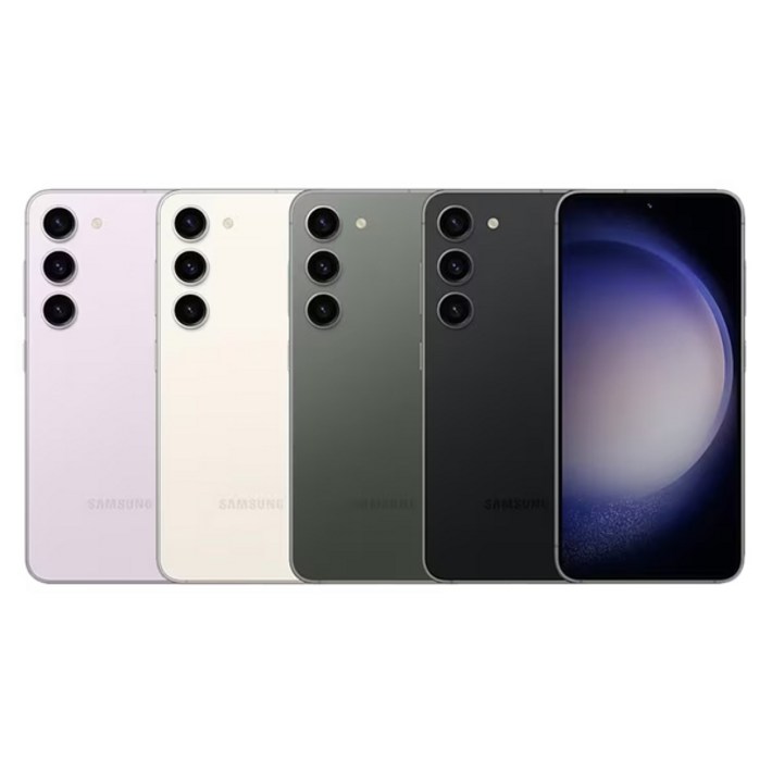 삼성전자 Ai 갤럭시 S23 256GB 공기계 S급 구성품 단말기  유심핀  보호케이스  보호필름  12개월 무상보증, 256GB, 그린