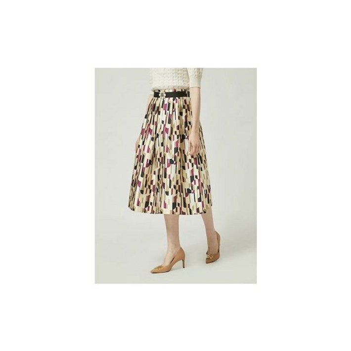 모조에스핀 풍성한 플레어 롱 스커트 MXJ223MSD003