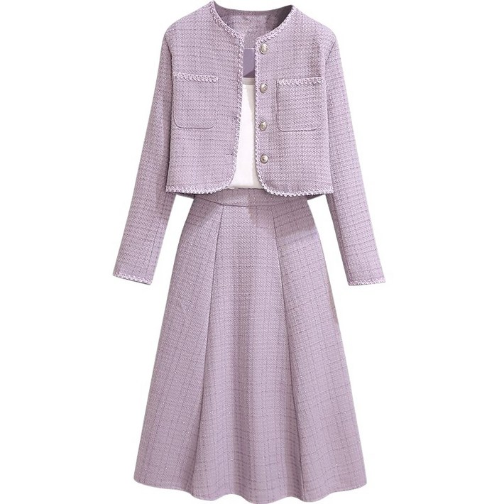 상큼발랄 트위드 투피스