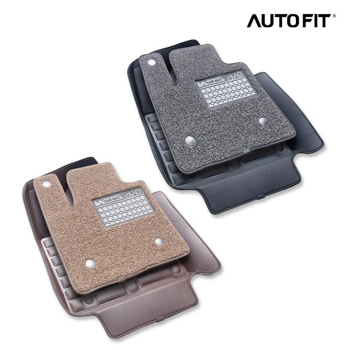 기아 쏘렌토 MQ4 7인승 20년3월현재 오토핏 9D 가죽 입체 코일 카매트, 블랙그레이2열까지