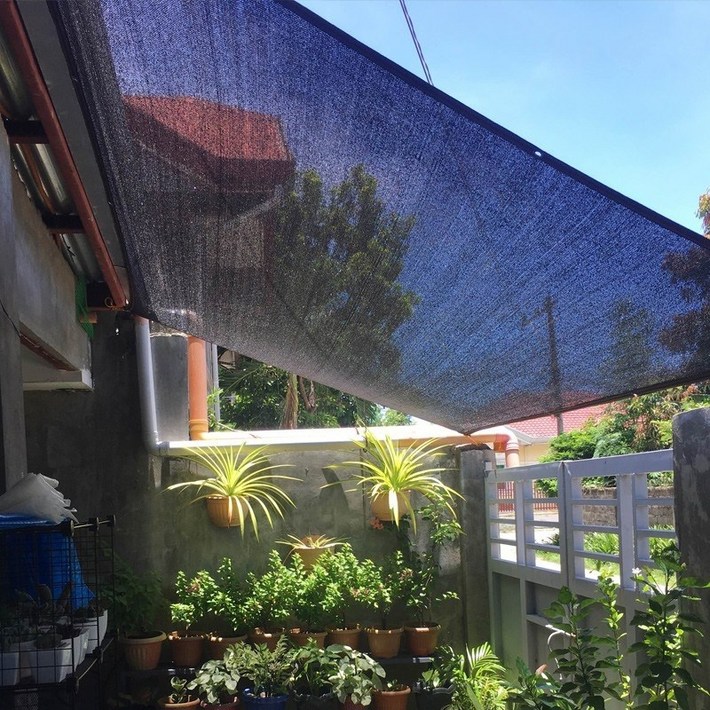 차광막 90 옥상 햇빛가림 튼튼한 차광 그늘막 4면봉재, 검정색