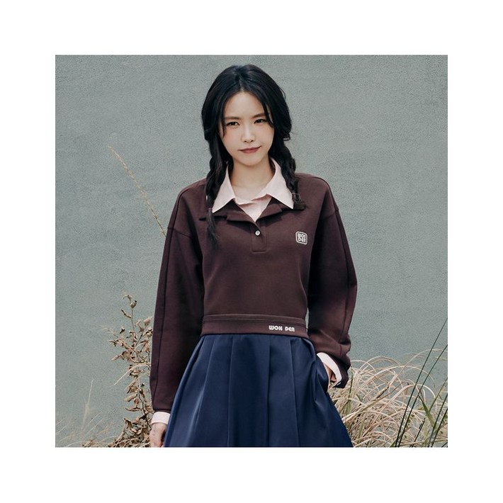 JJ지고트 셔츠 배색 칼라 스웨트셔츠 GP9A0TSJ21 272000