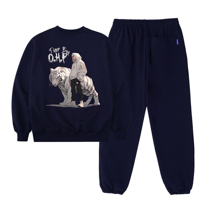 O.H.P원헌드레드퍼센트 작품을 입는다 오버핏 헤비 맨투맨조거팬츠 셋업 BEST6