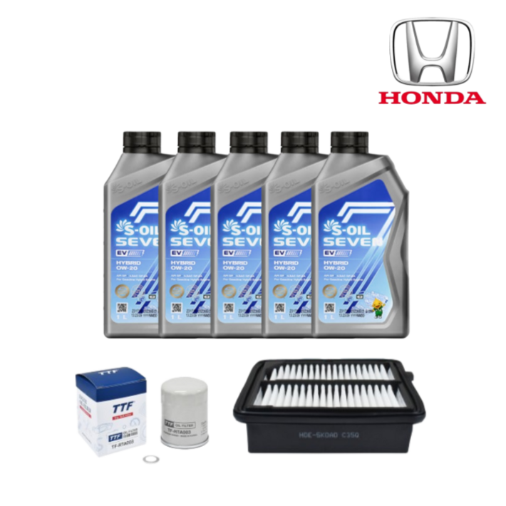 혼다 어코드 0W20 엔진오일  TTF 오일필터  에어필터세트, 1세트, 10세대 하이브리드