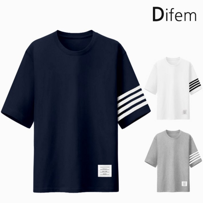 디프엠 5부오버핏반팔 포어라인 M~5XL 빅사이즈 남녀공용 반팔티셔츠 반팔 티셔츠 - 투데이밈