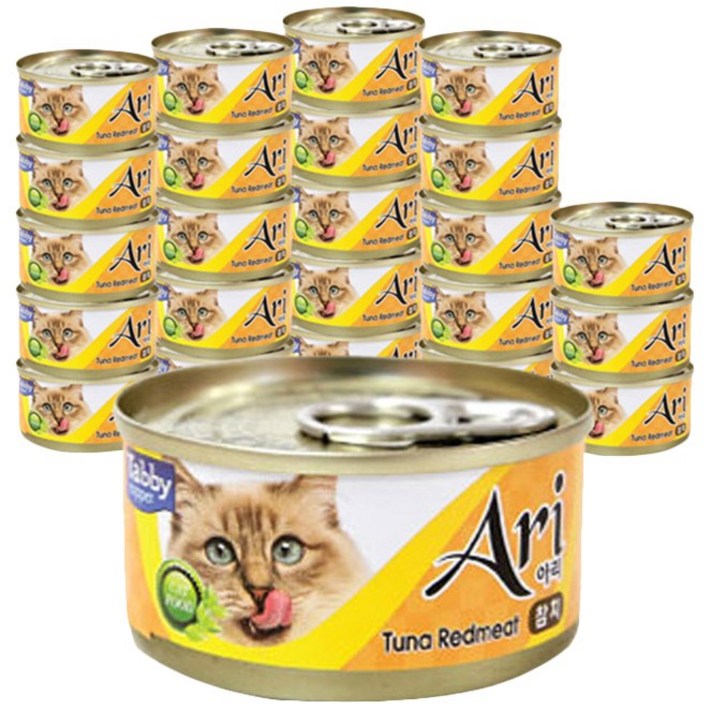 테비토퍼 아리 고양이 간식캔 생선 80g