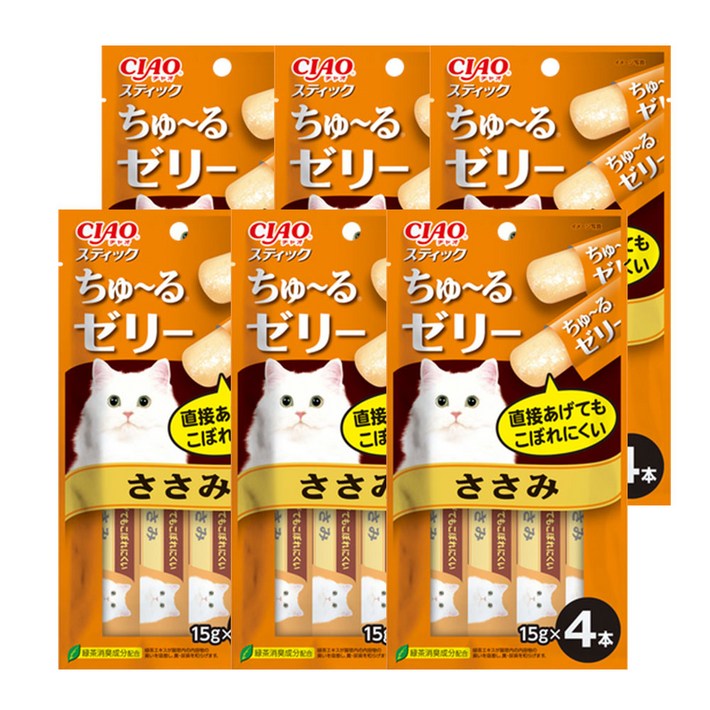 이나바 챠오스틱 닭가슴살 (TSC-123) 60g 6팩리뉴얼태국산