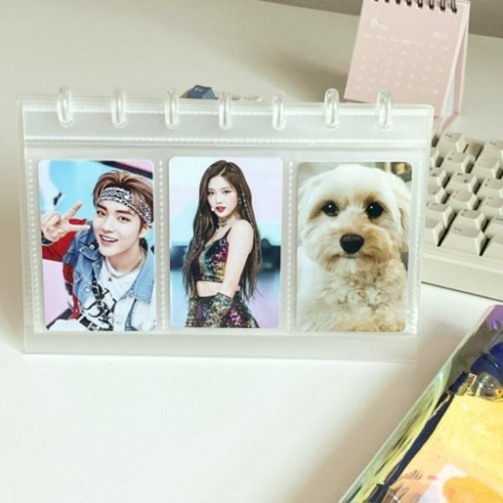 디어래빗 스탠딩 포카 포토 카드 바인더 앨범 콜렉트북 홀더 꽂이