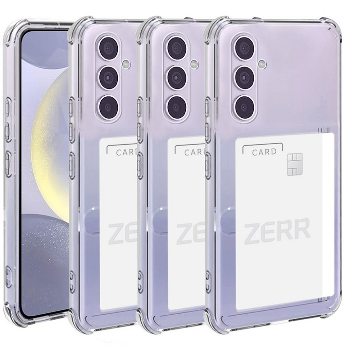 STONESTEEL 111 갤럭시 S24 플러스 울트라 옆으로 슬라이드 카드 수납 투명 범퍼 젤리 케이스