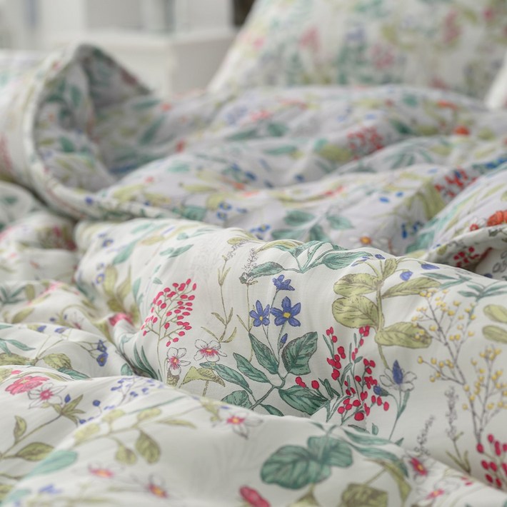 모달이불 플라워패턴 알러지케어 고밀도 모달 100 SS Q 사계절침구