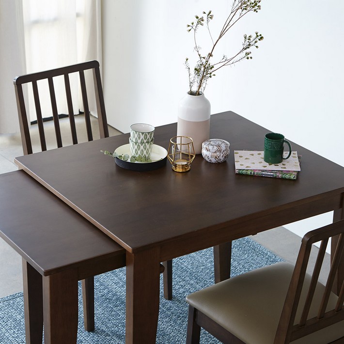 [리비니아] 델리 공간활용 슬라이딩 확장형 식탁 테이블 2color