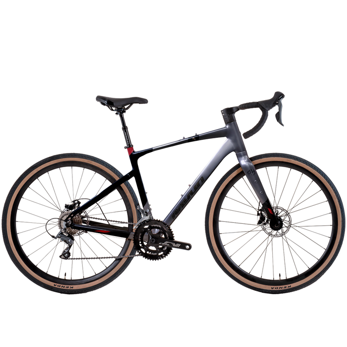 레이윤 GR716HD 그래블 바이크 로드 자전거 입문용 Gravel 완조립, 1개, 410cm, 블랙그레이